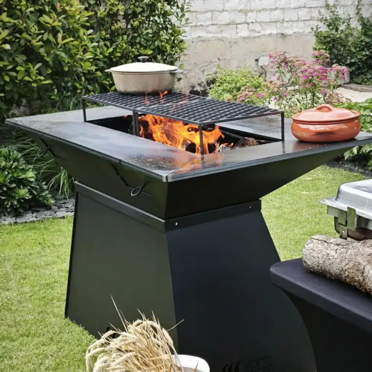 Cuisine d'extérieur & brasero — Espace Confort Habitat